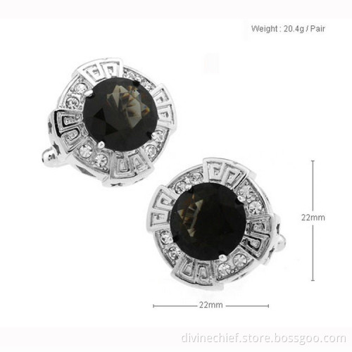 Silver Plated Bulk Brass Mens Cufflinks Dress Shirts